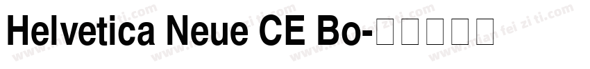 Helvetica Neue CE Bo字体转换